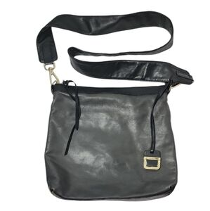 Innue Made in Italy Brown Two‎ Tone Leather Crossbody Bag
